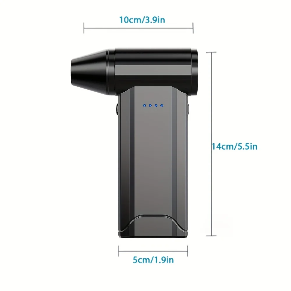 مروحة عنيفة محمولة باليد 950000 دورة في الدقيقة منفاخ هواء قوي مكنسة كهربائية للغبار، 4 سرعات قابلة للتعديل منفاخ مياه للسيارة والرياح والثلج #6