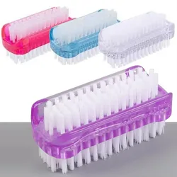 Double-Sided Nail Cleaning Brush, Manicure and Pedicure Tool, Ideal for Fingernails and Toenails