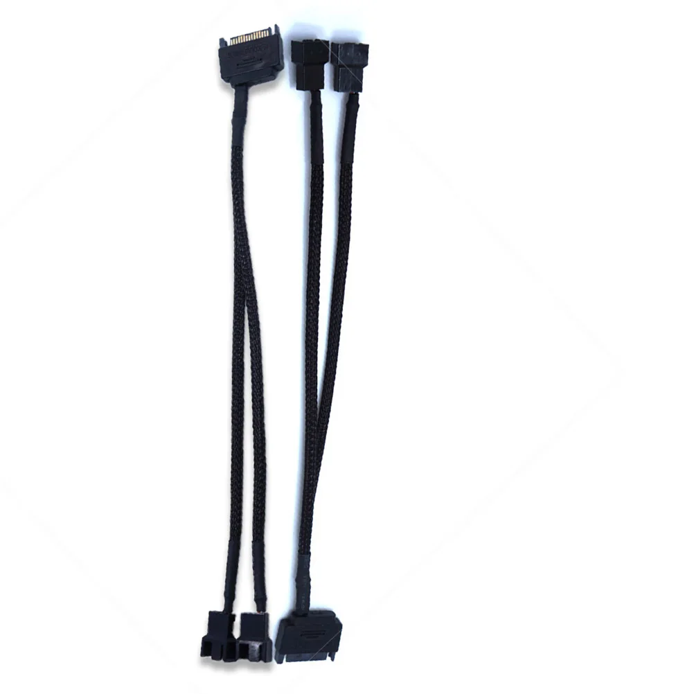 

Разветвитель вентилятора для ШИМ, черный дизайн для корпуса ПК, разъем системы охлаждения, адаптер, удлинительный кабель вентилятора, разветвитель