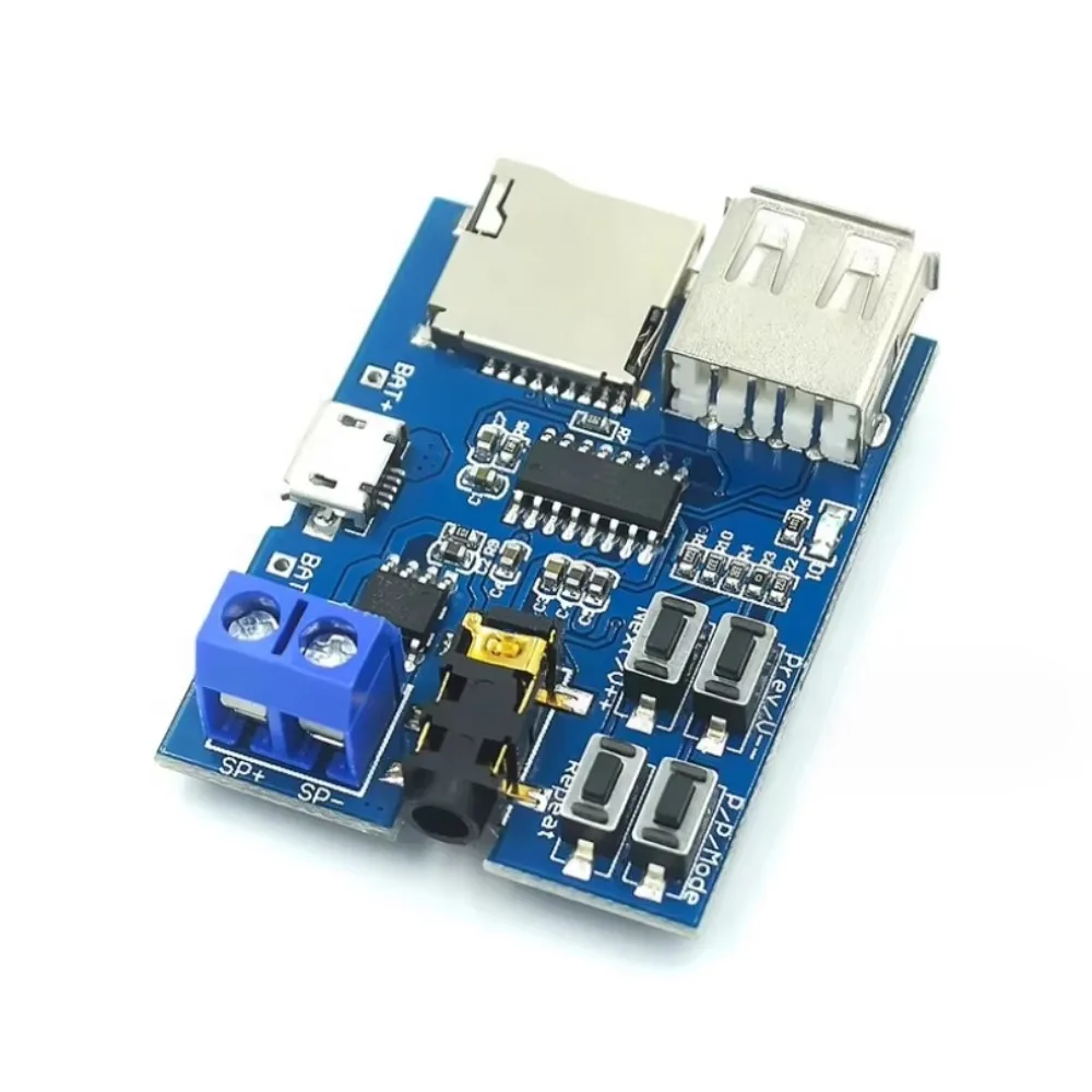 Scheda di decodifica MP3 da 10 pz/lotto Amplificatore incorporato Decodificatore Scheda TF Modulo lettore di decodifica USB