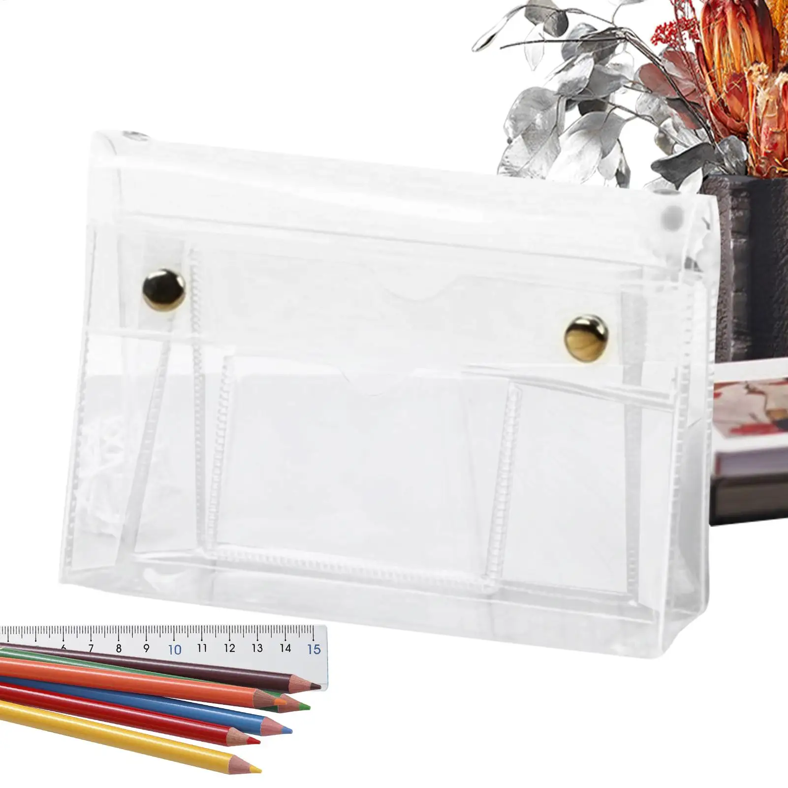 

Toiletry Bag For Women 6-Layer Pencil Pouch Clear Organizer For Storage Cosmetic Stationery Makeup Travel School Teen Adults