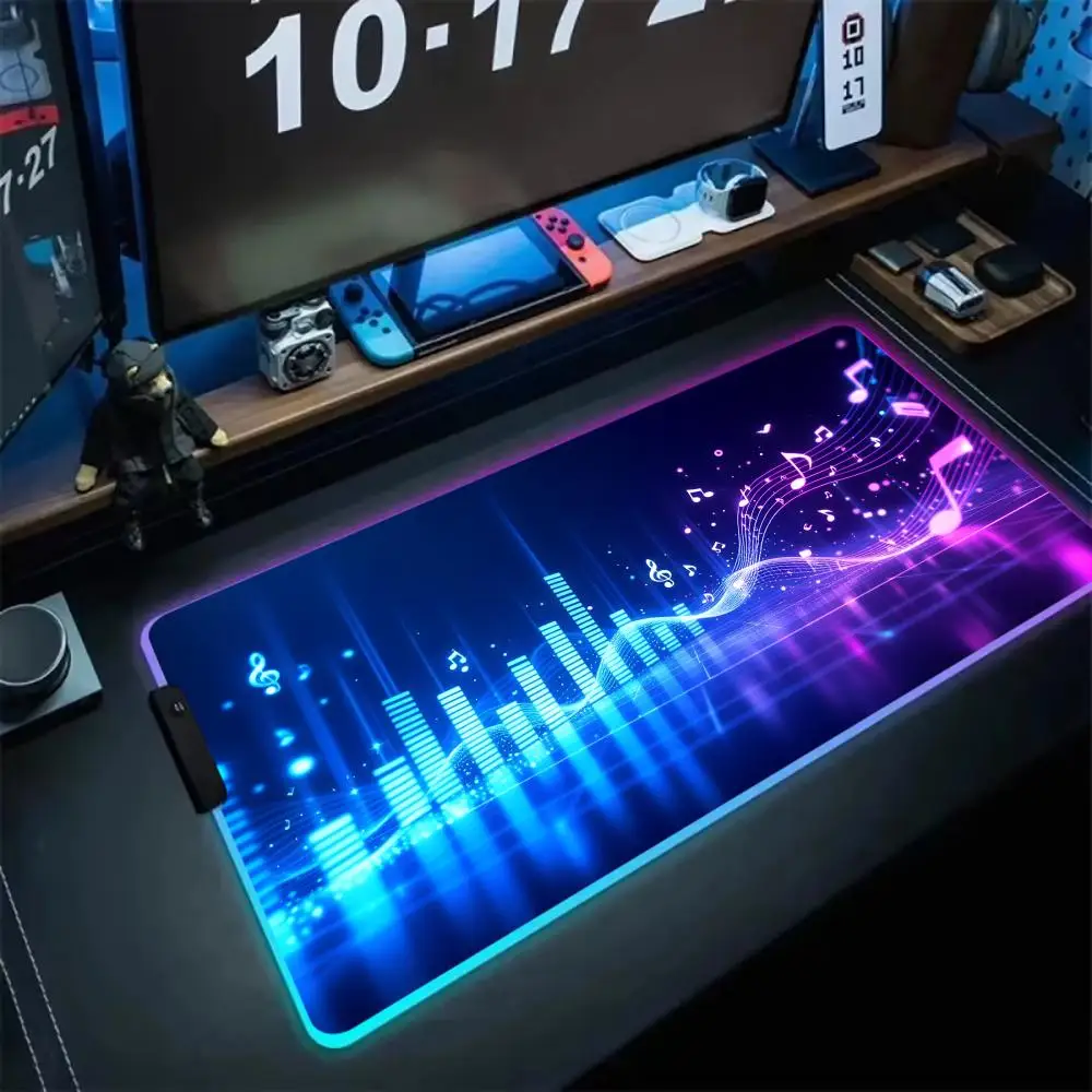 

Dynamic Notes Mouse Pad RGB Office Desk Accessories Playmat Mousepad Xxl Desk Set Up Item Rug Desk Gadgets Mouse Mat Desktop
