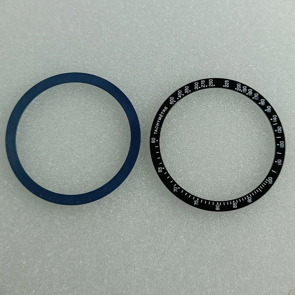 39mm * 33.2mm/42.8mm * 37.2mm flat/inclined non luminous ceramic bezel insert replacement watch accessory ceramic bezel