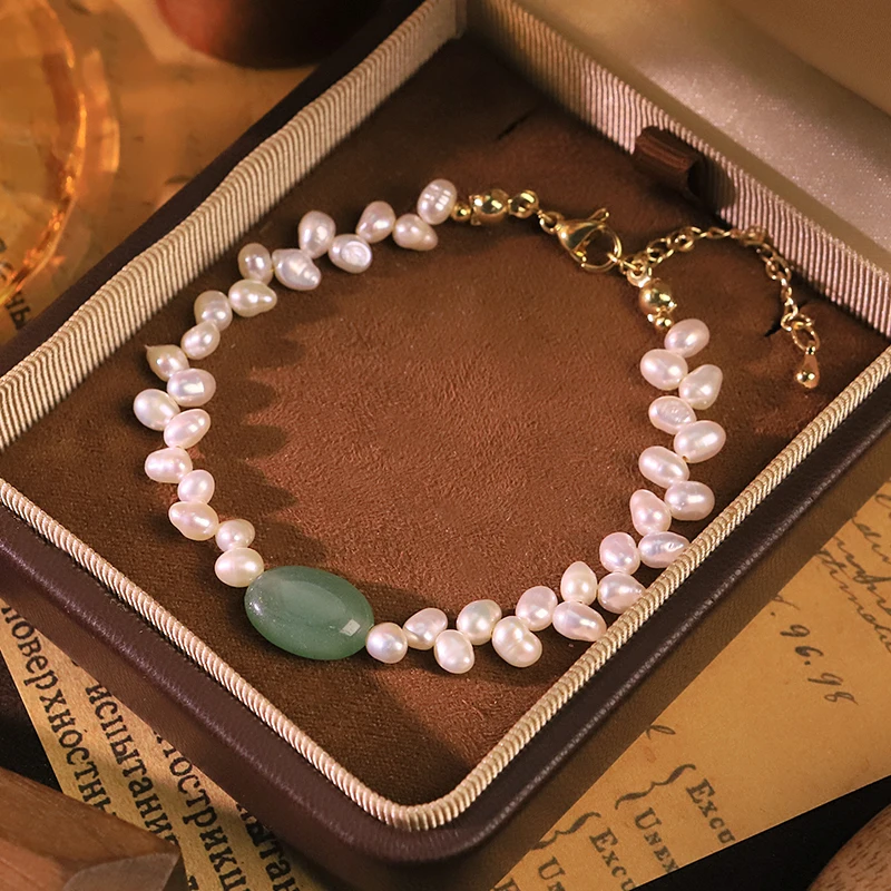 Natural Freshwater Pearl Natural Stone Bracelet Perfect for Bride Wedding Jewelry Gift Dainty Pearl Bracelet Minimalist Jewelry