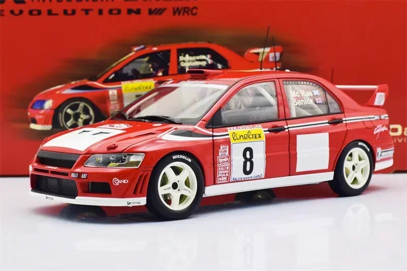 

Autoart 1:18 Lancer EVO VII #8 WRC McRae Simulation Limited Edition All Open Alloy Metal Static Car Model Toy Gift