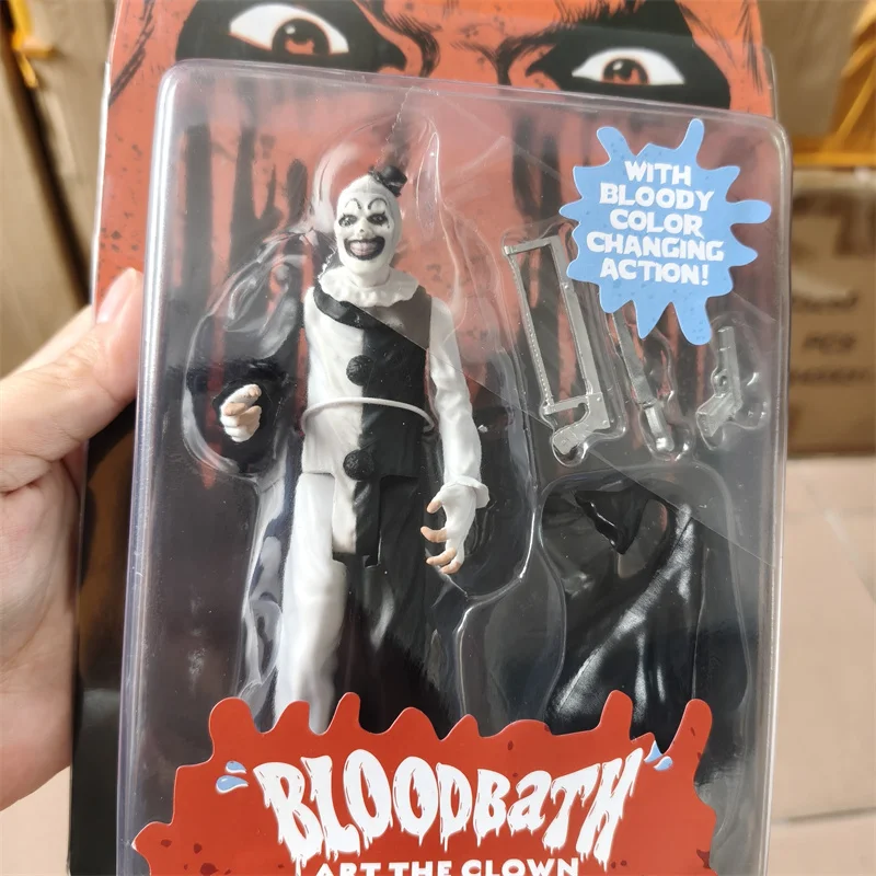 

Terrifier BLOODBATH Art the Clown Joker Blood Bath Action Figure Ultimate Terrifier Movable Collectable Model Toys Horror Gift