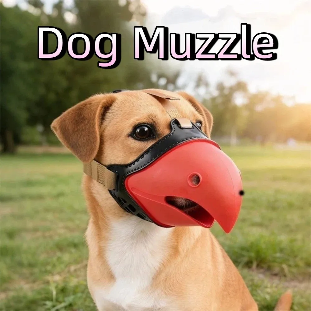 Hundezubehör, Anti-Biss-Hundepapageien-Maulkorb, stark, mit Rahmen, Hunde-Mundabdeckung, atmungsaktiv, bequem, Haustier-Mundmaske, Mundblockierung