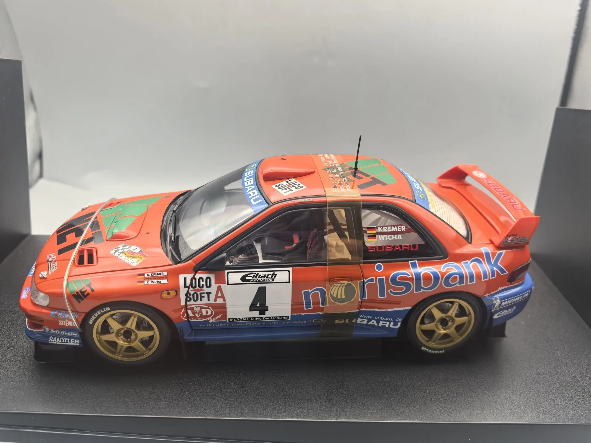 

Autoart 1:18 IMPREZA WRC 2000 KREMER/K.WICHA 4 Simulation Limited Edition All Open Alloy Metal Static Car Model Toy Gift