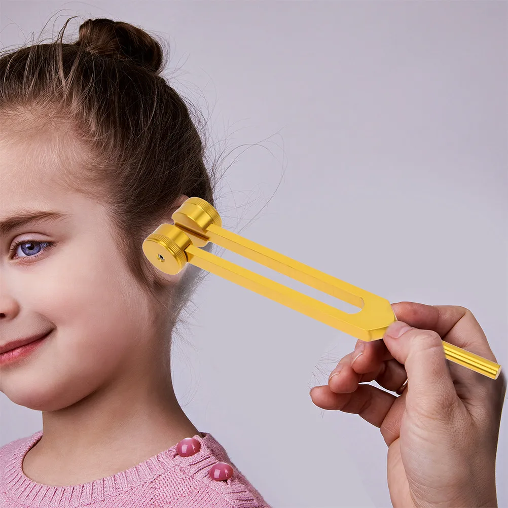 

2pcs Aluminum Alloy Ear Tuning Fork Sound Therapy Tool For Nerve Sensory Testing Clinical Use Health Ear Kit Fork