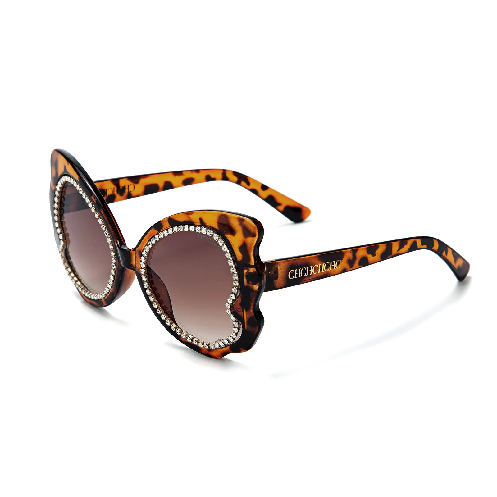 

Новые женские солнцезащитные очки с сердечками и стразами, ретро-очки с кристаллами, стильные уличные очки Y2K, защита от УФ-излучения UV400