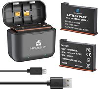 Insta 360 X3 Replacement Battery 1800mAh and USB Charger Kit with Memory Card Slot Compatible with Insta360 X3 Camera