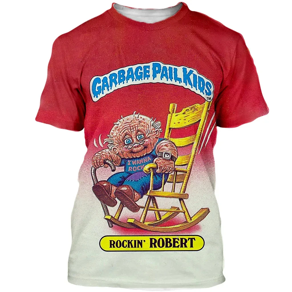 Newest Funny Cartoon Garbage Pail Kids 3D Print T Shirts For Men Short Sleeve T-shirt Tops Fashion Harajuku Y2k Unisex Tee Shirt