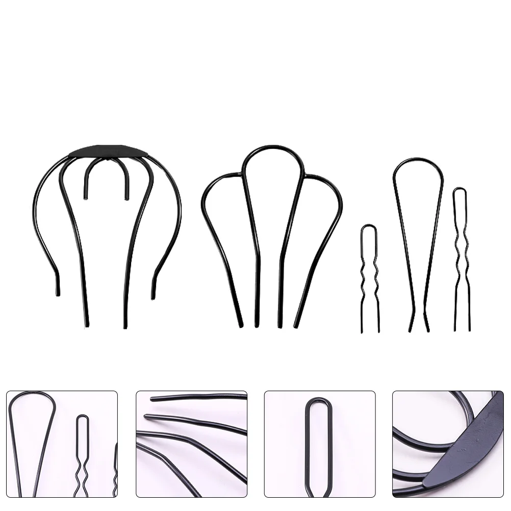 

5pcs U-Shaped Bun Clips Decorative Hairpins Sturdy Accessories For Women Durable Stylish Hair Ornaments Party Banquet Office