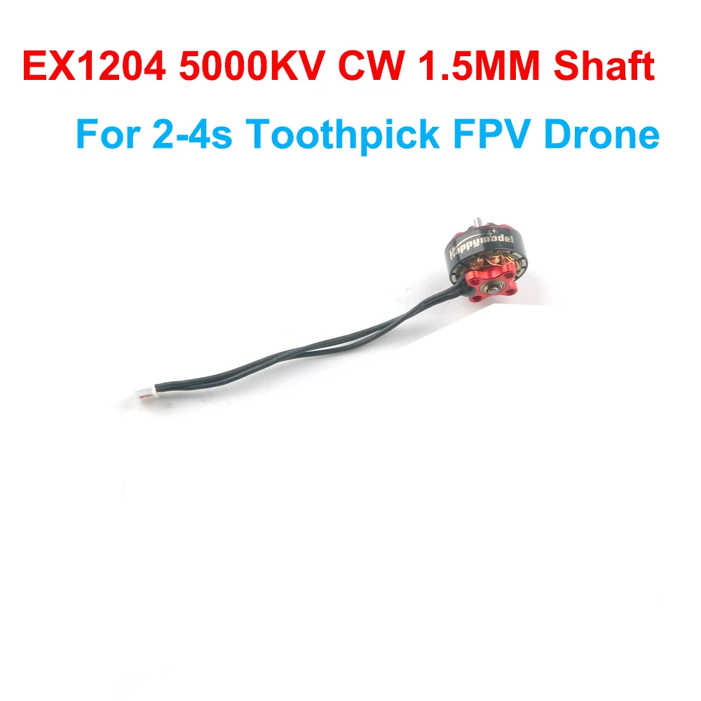 HappyModel EX802 EX1102 EX1103 EX1204 EX1404 2750KV 3500KV 4800KV CW CCW Motori senza spazzole Albero da 1,5 mm per droni FPV 2-4 secondi