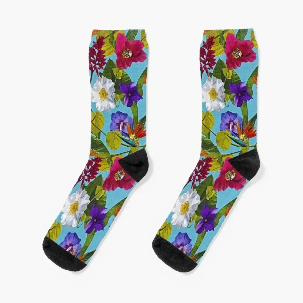 

Tropical Bohemian Socks men cotton high quality christmas stocking ankle Socks For Women Men's