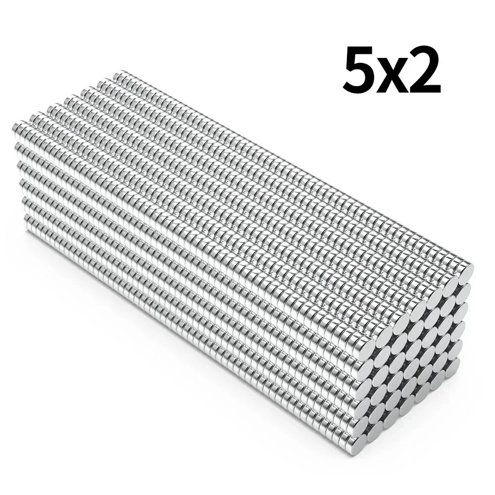 5x2mm N35 Super Strong Neodymium Magnet Round NdfeB Powerful Permanent Magnetic imanes Refrigerator Magnets 5*2