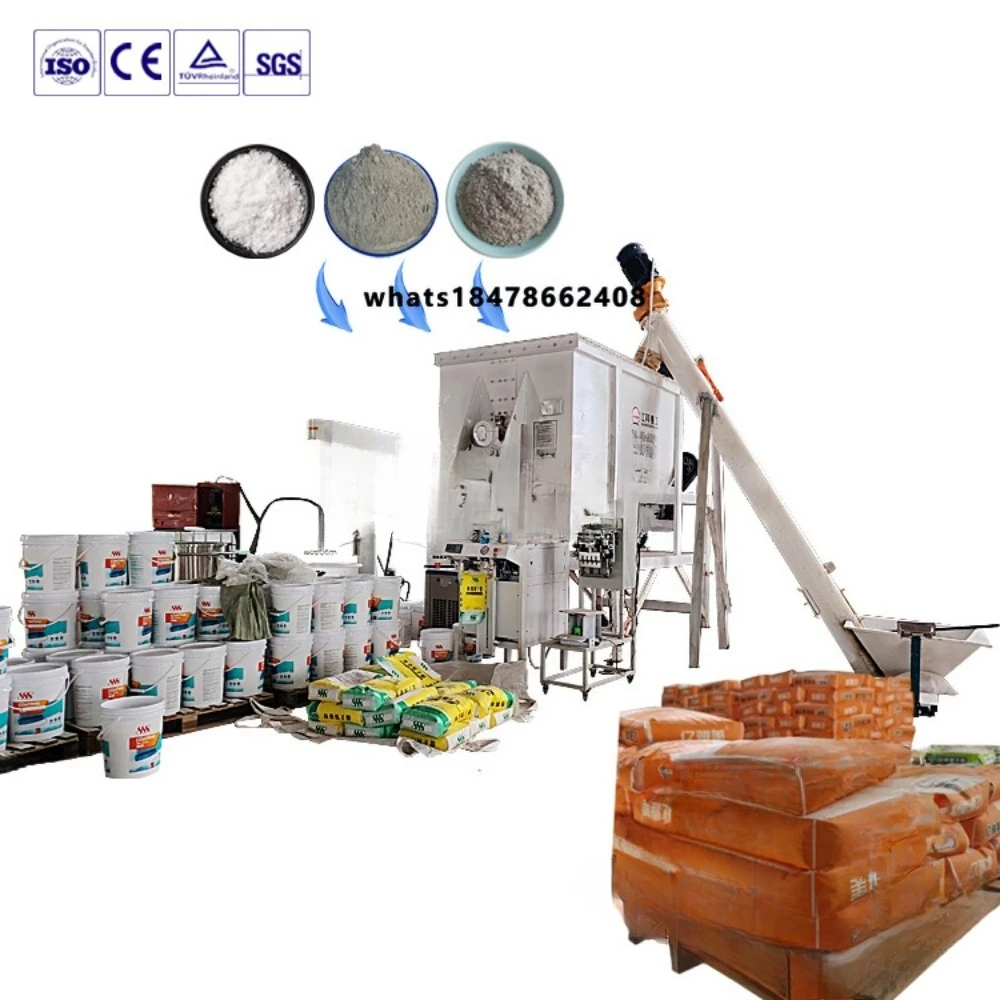 Lightweight Render  Plastering Mortar  Wall Putty Versatile Horizontal Powder Mixer Machine