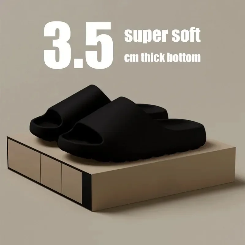 NONE Coconut Hausschuhe Wolke Dicke Sohlen Sandalen Sommer Mode Weichen Boden Strand Männer Hausschuhe Damen Sandalen EVA Rutschen 4