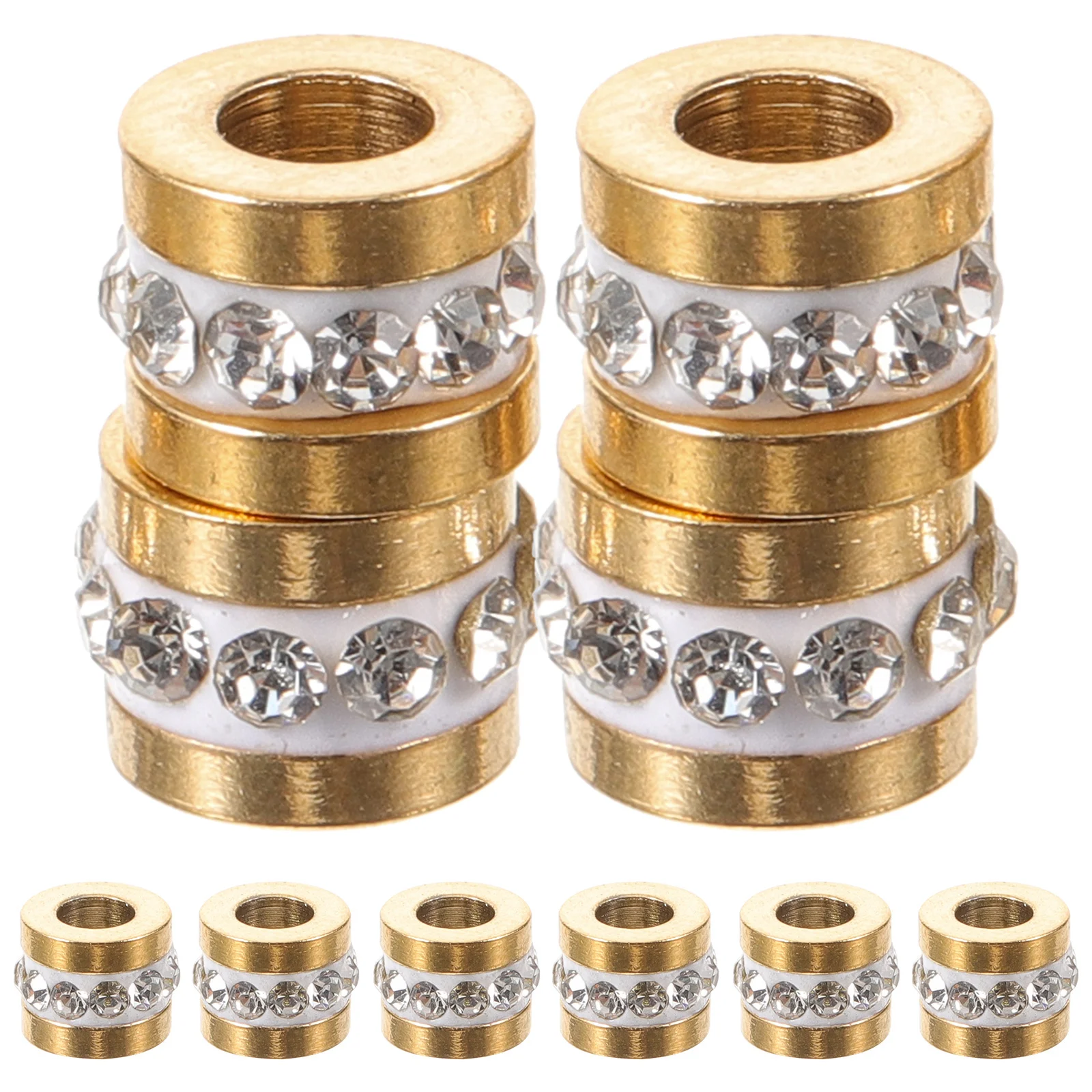 

10 шт., бусины в виде колес со стразами, шикарные ретро декоративные бусины-разделители для самостоятельного изготовления ювелирных изделий, подвесные украшения, принадлежности