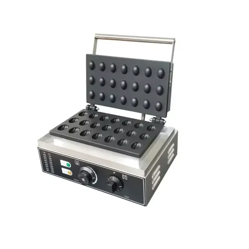 21Pcs Holes Commercial Crispy Chestnut Peel Waffles Maker Electric Waffle Baker 1550W Waffle Making Machine Bread Cooker