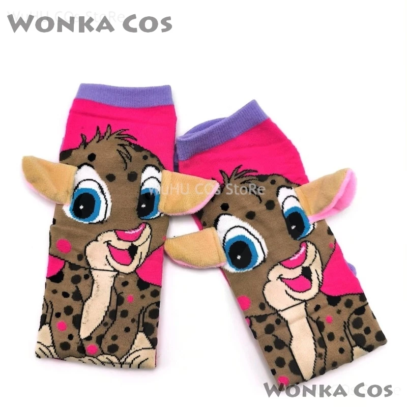 2025 Nuovi calzini alla moda della principessa dell'anatra del fumetto per i calzini del filato della novità delle donne Accessori popolari dei vestiti dei bambini transfrontalieri di Natale