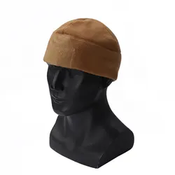 EMERSONGEAR Tactical Fleece Cap with Hoop And Loop Surface Winter Baseball Sport Warm Cape Street Business Beanie Knit Hats Men