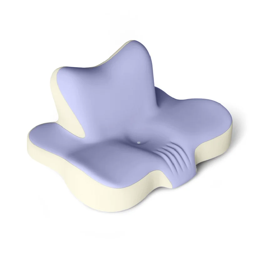 Ergonomic Orthopedic Seat Cushion Integrated Lumbar Back Support Posture Corrector Pain Relief Pad for Office Car Home