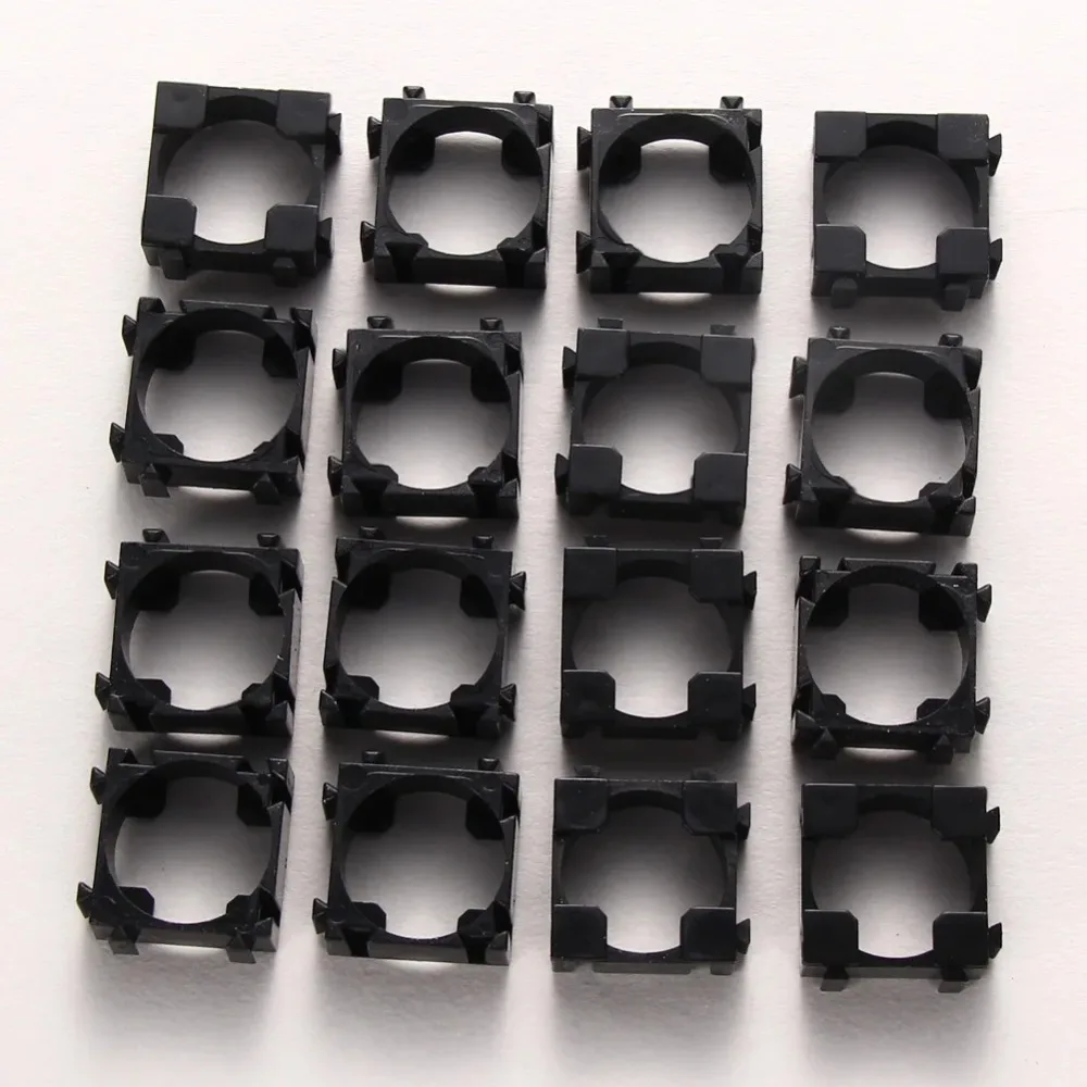 100-400 Stück 18650 Lithium-Batterie-Halter, zylindrisch, Anti-Vibration, Kunststoff-Akku, Halterung, Li-Ionen-Akku, Abstandshalter, Handyhalter – Detail 4