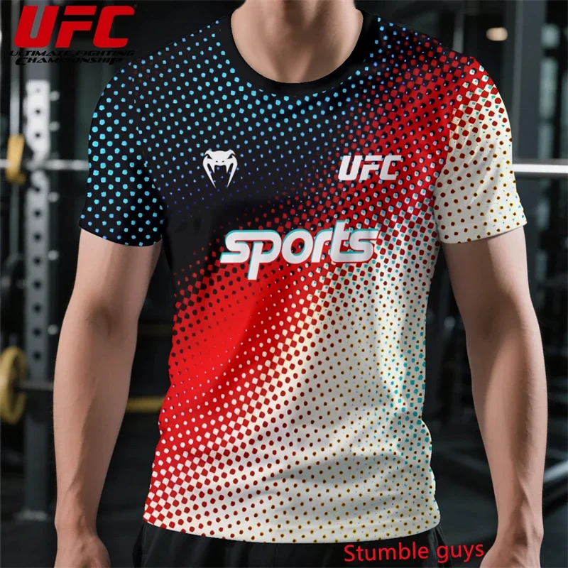 

Мужская летняя спортивная футболка UFC для подростков, джерси для единоборств ММА, с 3D-принтом, повседневная, с коротким рукавом, для детей