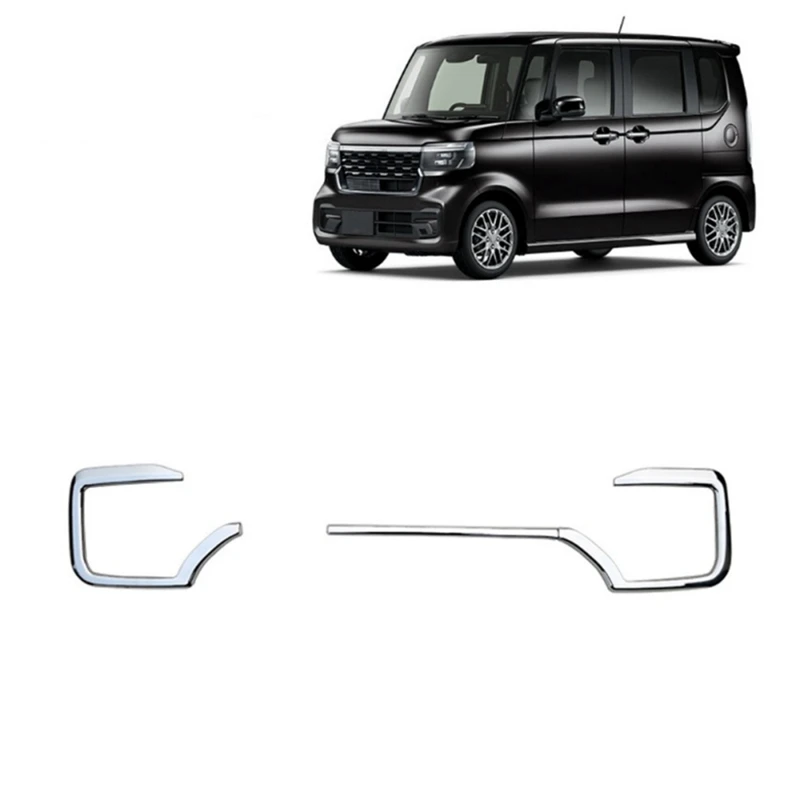 For Honda NBOX Custom JF5 JF6 2023 2024 Car Front Bumper Cover Grille Trim Exterior Accessories Parts Kit