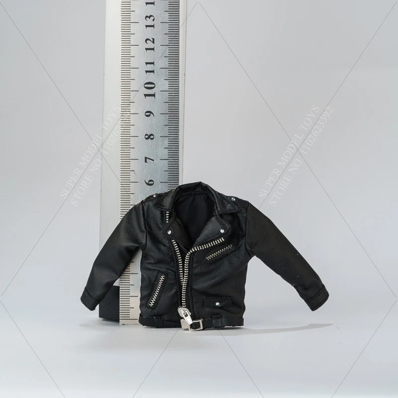 Vêtements de soldat masculin, échelle 1/12, ensemble veste en cuir de moto Punk, pantalon de couleur unie adapté à une poupée figurine d'action de 6 pouces, en Stock