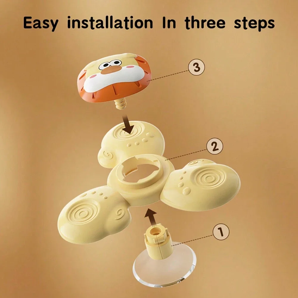 어린이를 위한 비행기 여행 장난감: 소년 소녀 생일 선물을 위한 흡입 컵 스피너 장난감 - 감각 회전 아기 목욕 장난감 일부 부품