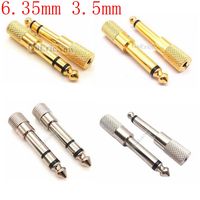 1pcs Jack 6.5 6.35mm Male Plug to 3.5mm Female Connector Headphone Amplifier Audio Adapter Microphone AUX 6.3 3.5 mm Converter