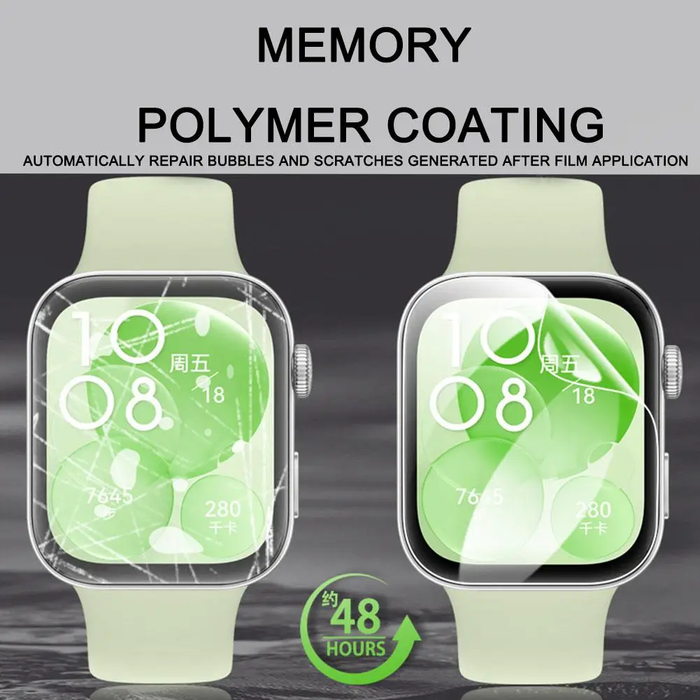 Screen Protector for Huawei Watch Fit 3 Curved Screen Protector for Huawei Watch Fit3 Ultra-HD Full Coverage Protective Film