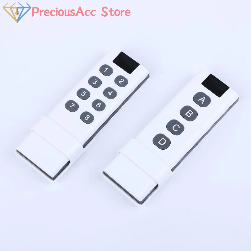 433MHz Wireless Learning Code Remote Transmitter 4 6 8 10 Key Long Range Controller for Garage Door DIY Automation Control
