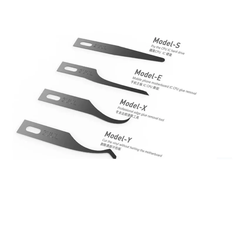 Mobile phone repair CPU pry knife edge glue knife IC chip glue removal knife blade pure manual polishing blade