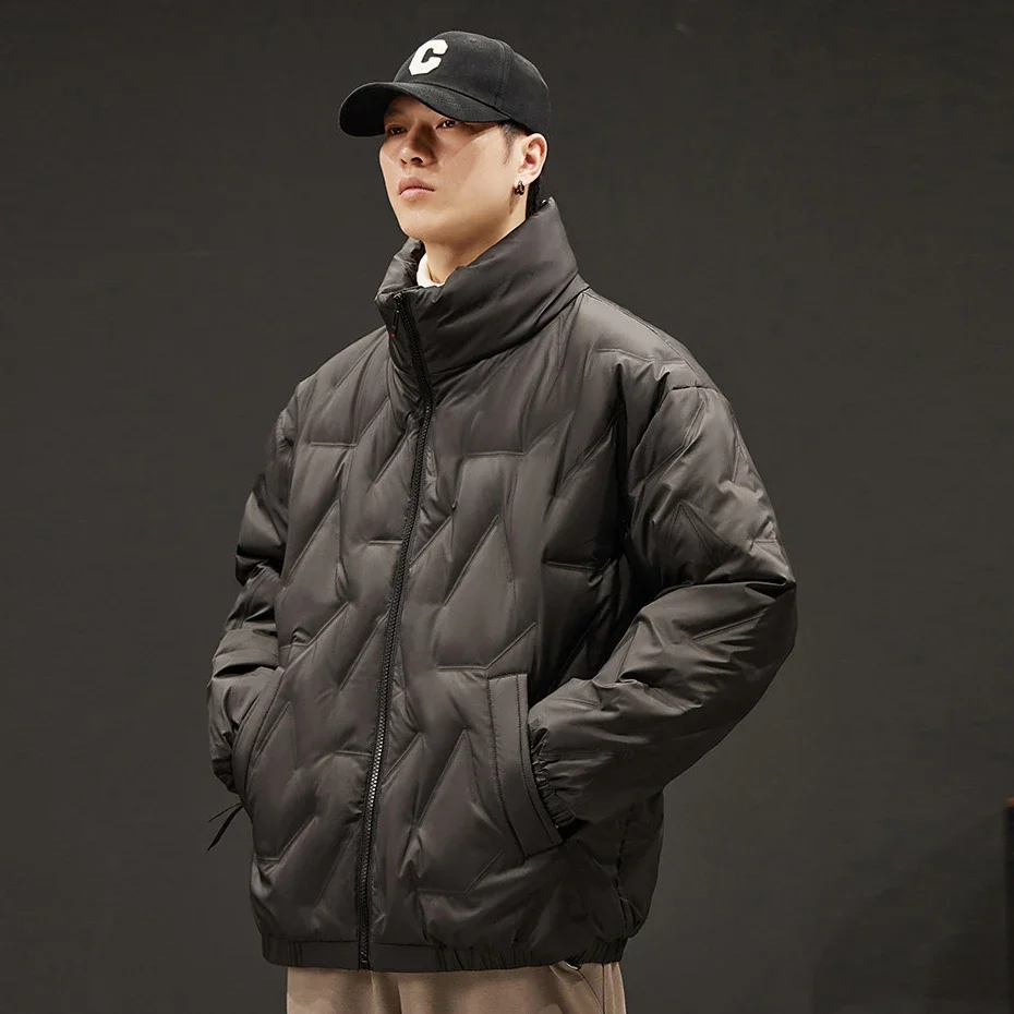 

DIANRUO Winter Down Jacket Winter Warm Jackets Plus Size 8XL Male Fashion Casual Stand Collar Jackets jaqueta masculina inverno