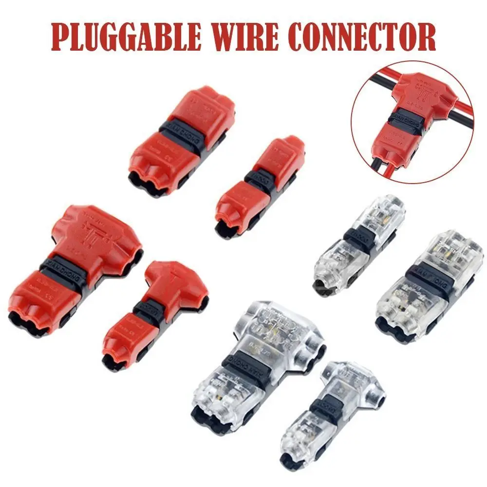 1Pcs For Wires Wiring Pluggable Wire Connector Cable Connections Strip Car Connectors Electrical Cable Crimp 2Pin 8-22AWG