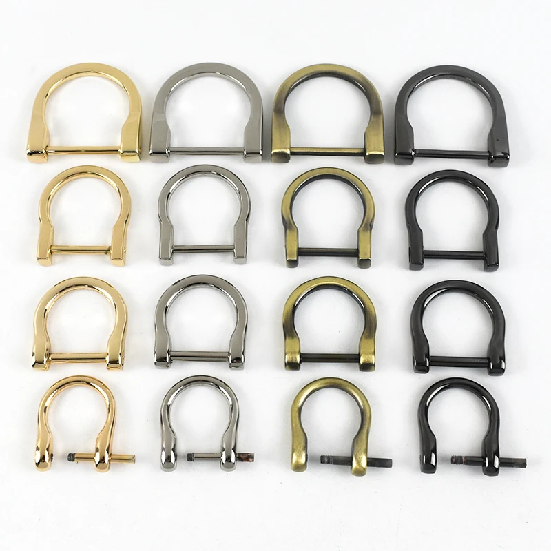 Deepeel 4/10Pcs 14-25mm Metal Buckles Detachable D Ring Clasps Bag Strap Chains Side Connect Buckle Replace Hardware Accessories
