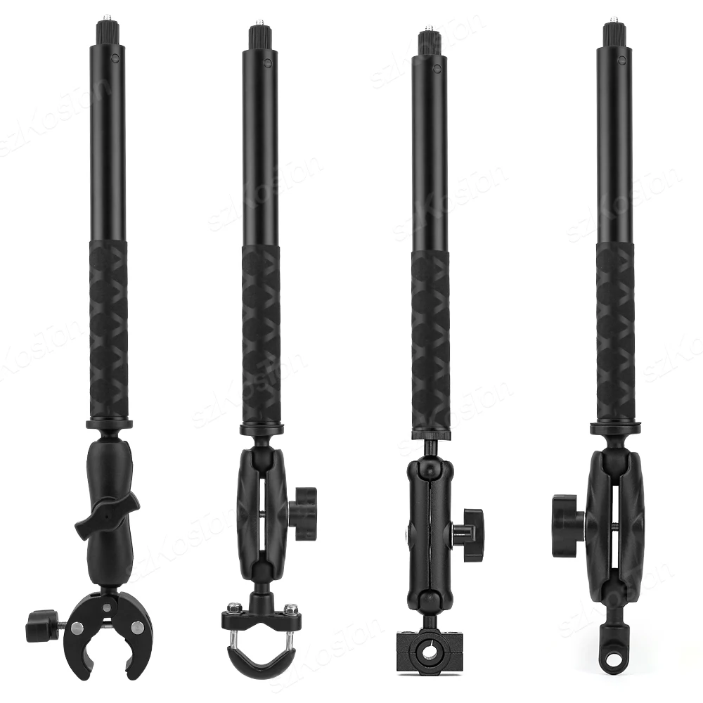 Bicycle Motorcycle Panoramic Selfie Stick Monopod Mount Handlebar Bracket For Insta360 One X2 X3 GoPro 11 10 9 8 SJCAM Accessory