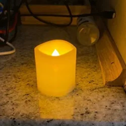 2024 LED Candle with Battery Tealights Christmas Flickering Candles Flameless Wedding Home Christmas Decor Candle Warm Light