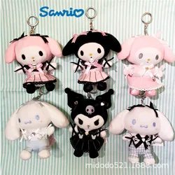 Sanrio горничная серия Kuromi Mymelody Cinnamoroll, плюшевая игрушка, кукла, подвеска для девочек, подарок на день рождения