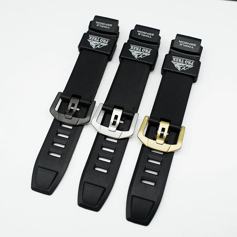 Pulseira de relógio para PRG-200 PRW-2000 pulseira de relógio de borracha macia tpu acessórios de relógio vem com ferramentas