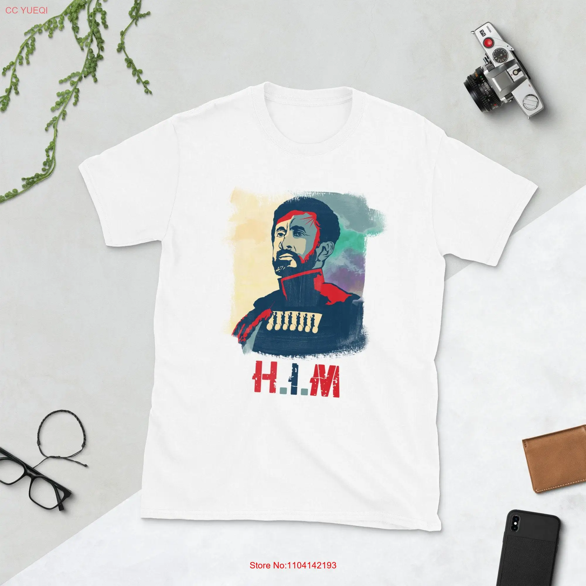 Haile Selassie I H M T Shirt long or short sleeves