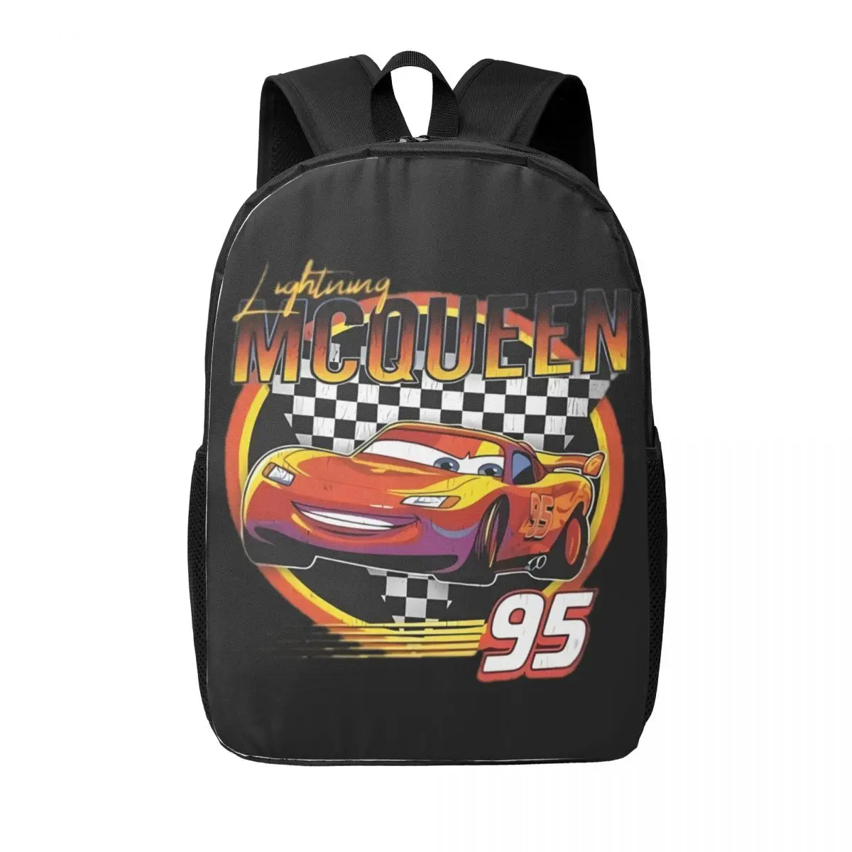 Custom Lightning Mcqueen Cartoon Backpacks for Women Men College School Students Bookbag Fits 15 Inch Laptop Cars Bags