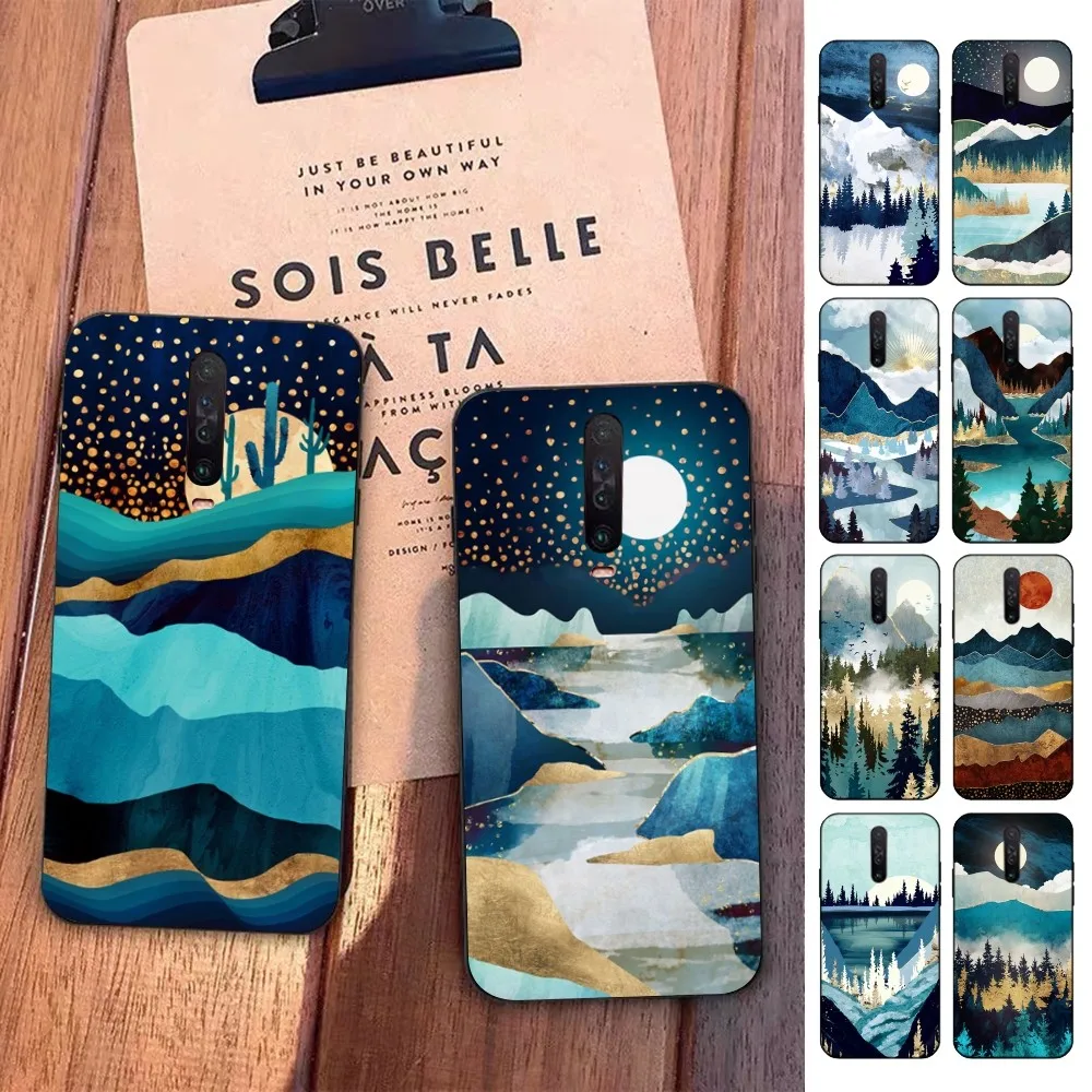 Hand Painted Scenery Phone Case For Redmi 5 6 7 8 9 10 plus pro 6 7 8 9 A GO K20 K30 K40 pro plus F3 Fundas