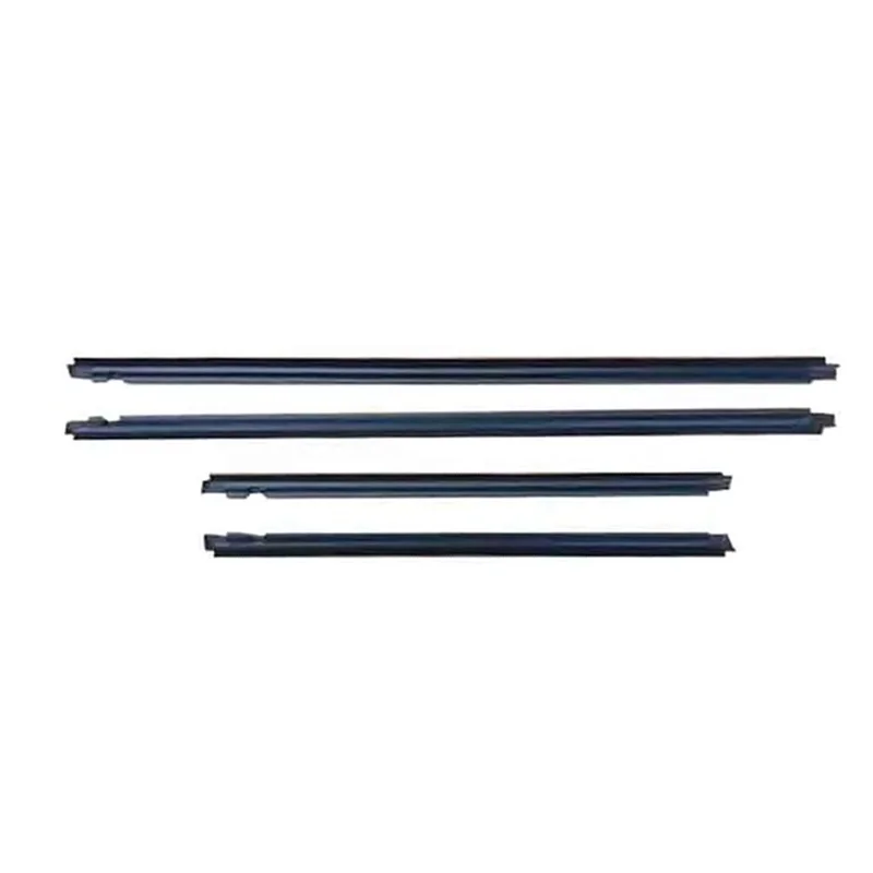Black 4Pcs Window Rubber Trim For Nissan XTrail T30 2001-2006 Weatherstrip Seal Strips Rubber Door Moulding Trim 80821-8H300