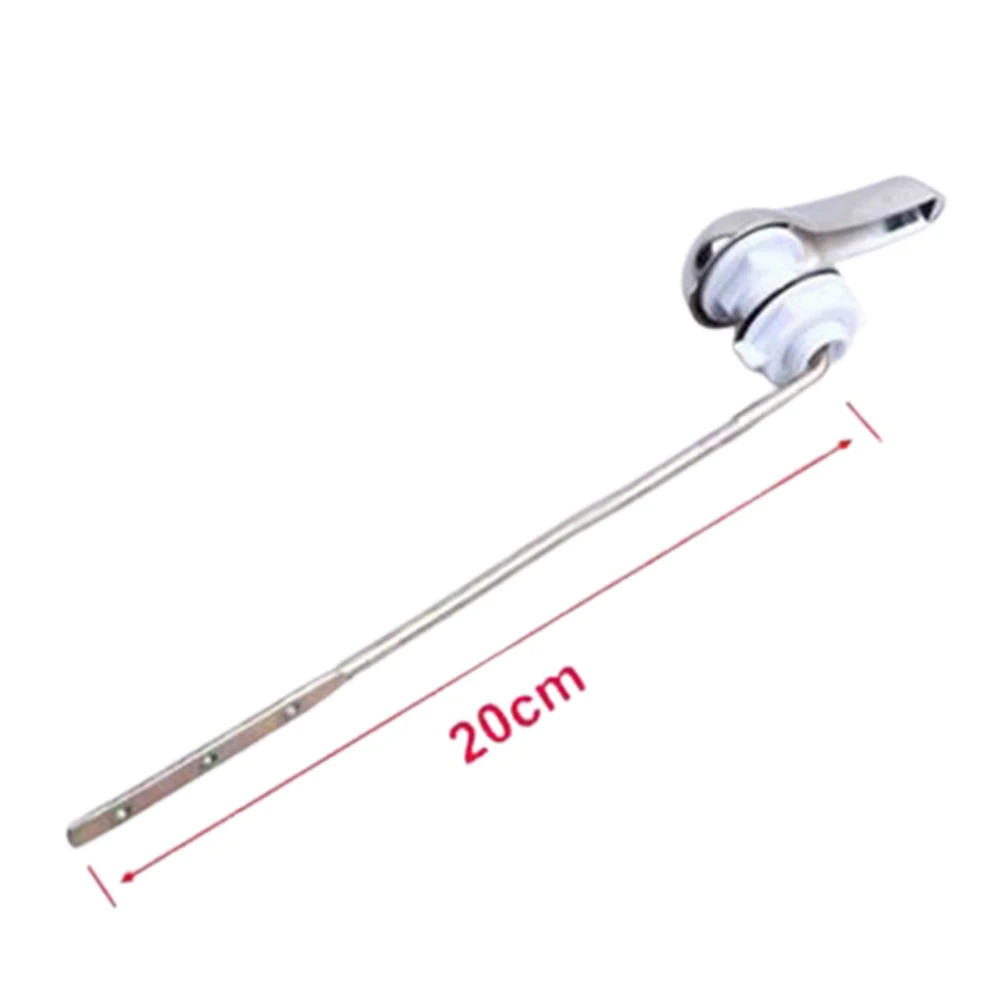 Universal Chrome Toilet Tank Flush Lever Chrome Toilet Wrench Iron Handle  Wrench Water Tank Accessories Bathroom Tools