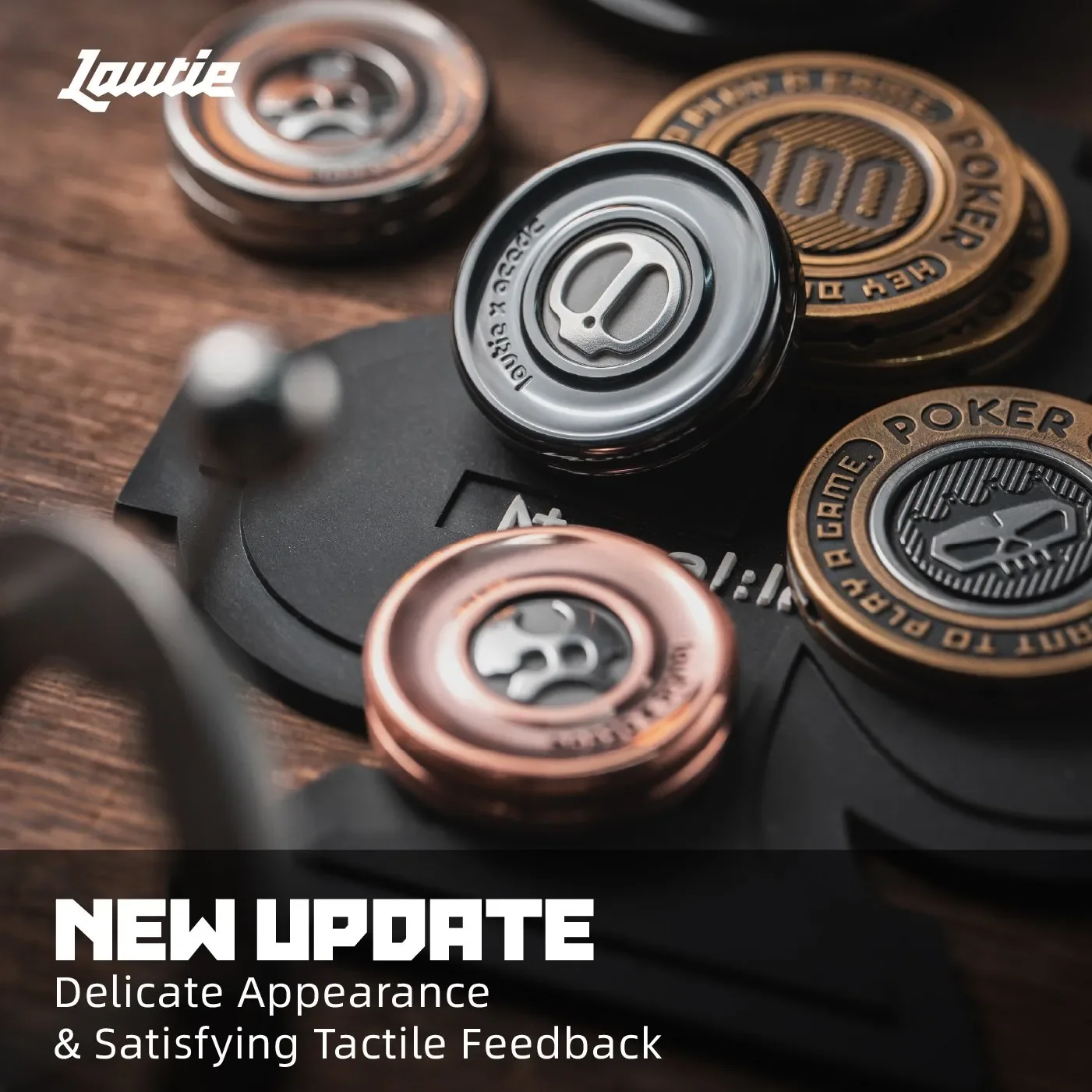LAUTIE Devil's Milk Cap 2.0 Haptic Coin 2099 Series EDC Toys Antistress for Adults