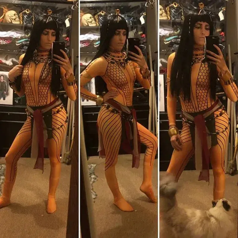 

Adults Kids The Mummy 2 Cosplay Costumes Female Woman Anck Su Namun Superhero Zentai Suit Halloween Bodysuit